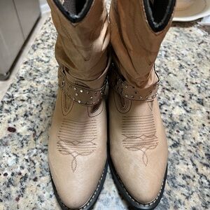 Shyanne Women's Slouch Harness Boot Pointed Toe -